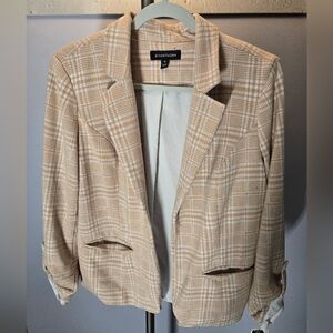 Tan Plaid Blazer